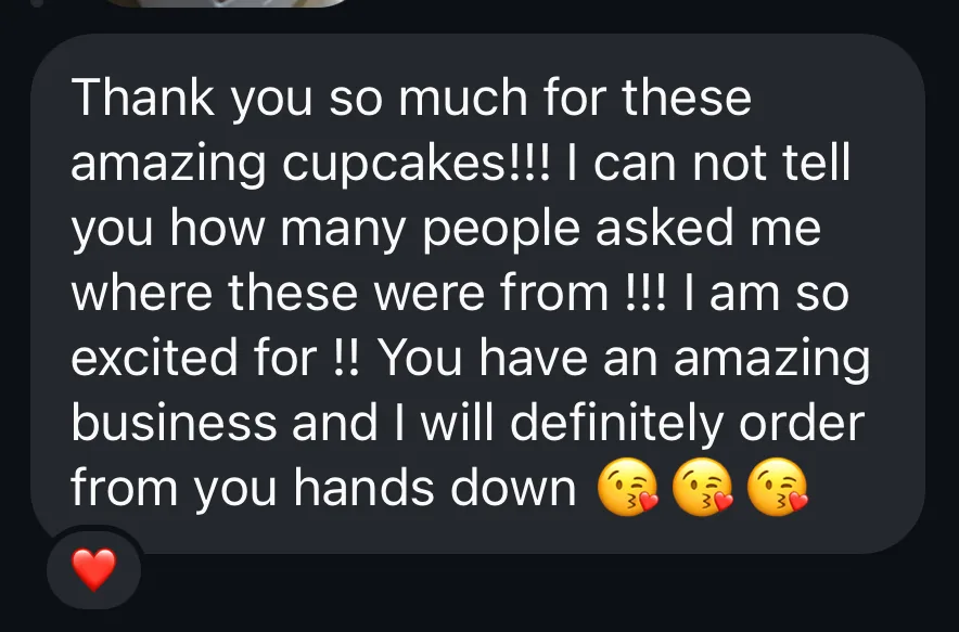 Customer text message 2