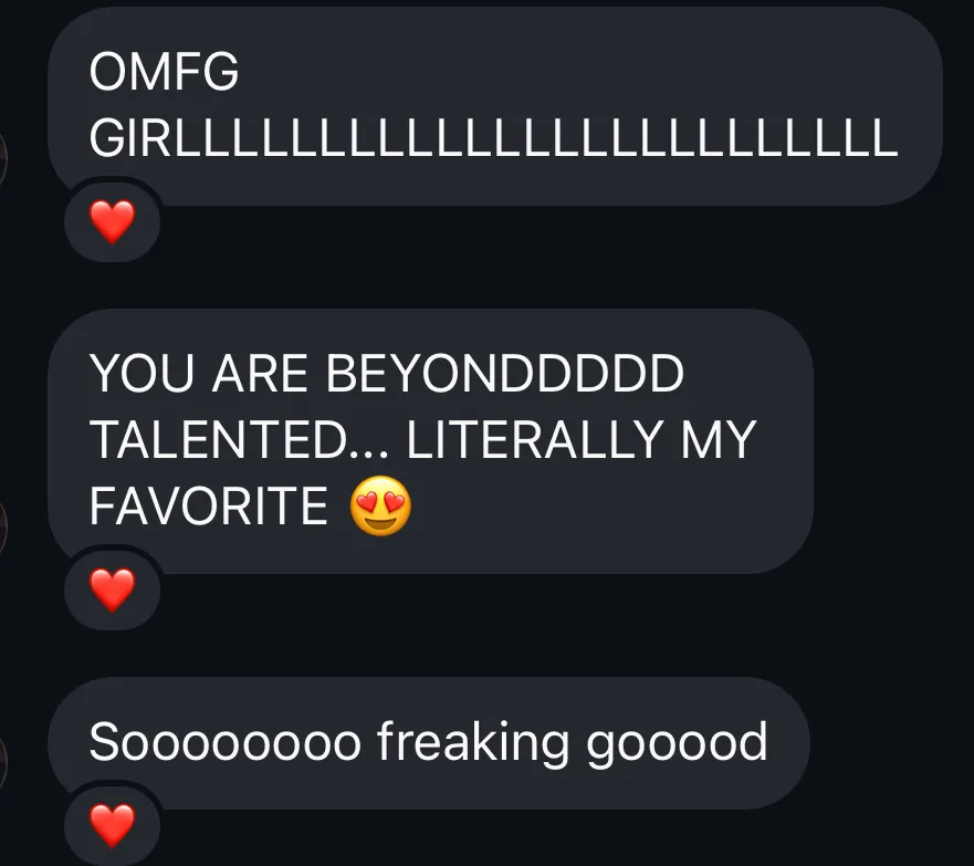 Customer text message 3