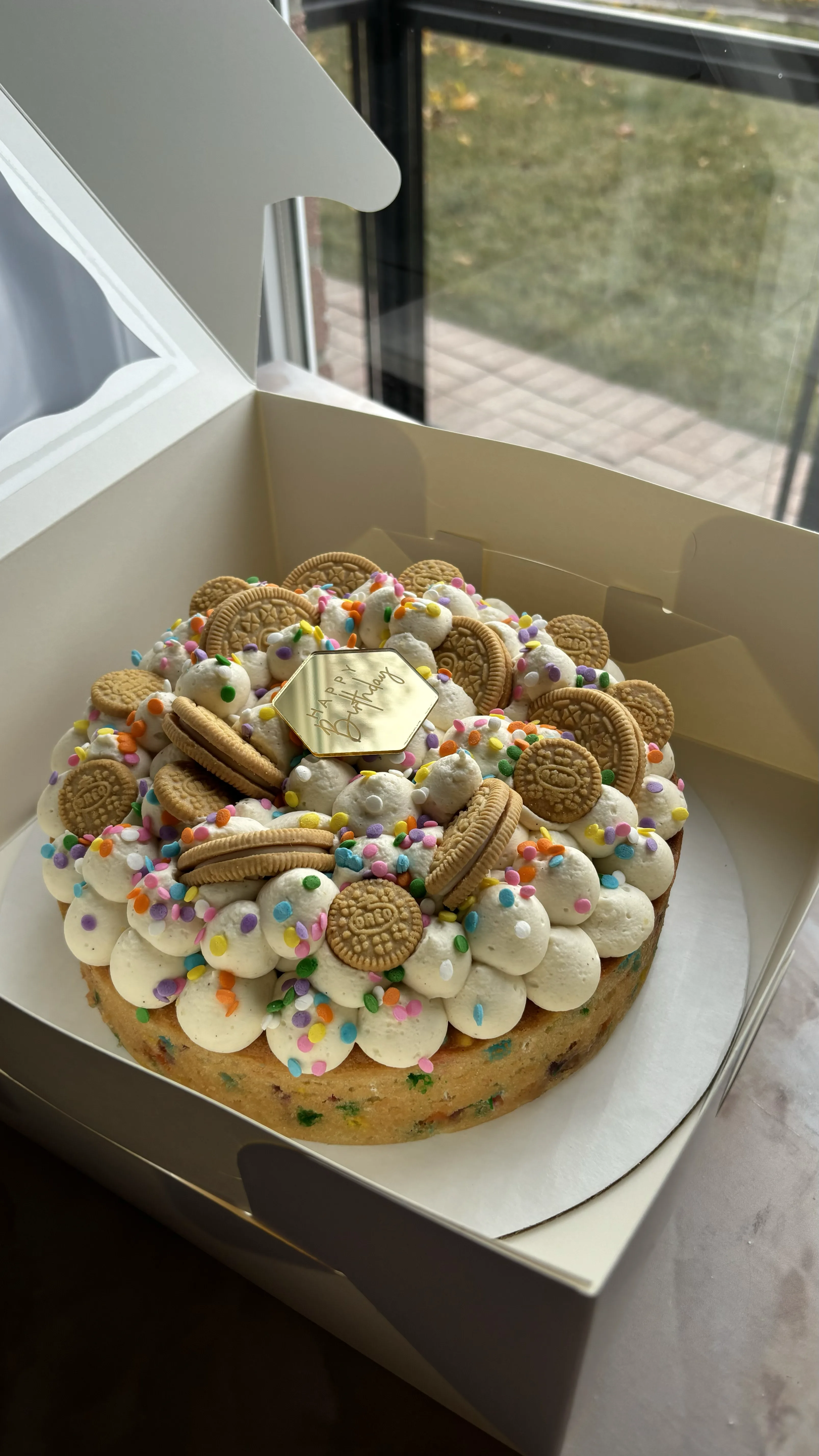 Celebration slab cake